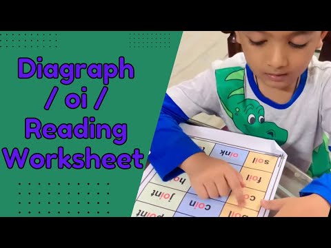 Diagraph /oi/ reading worksheet for kids|