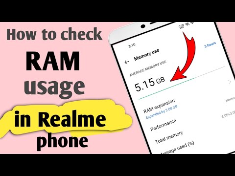 How to check ram usage in Realme phone