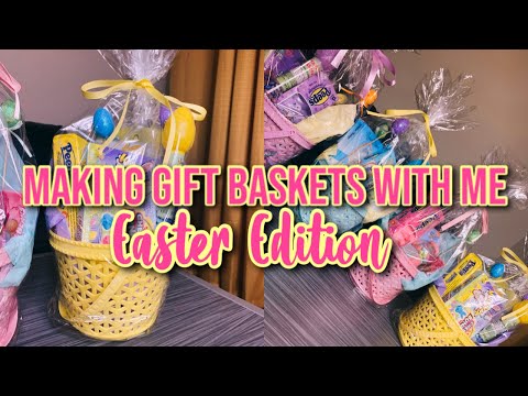 DIY: Make Easter Basket’s With Me | Dollar Tree | Easter Gift Basket Ideas 2021 *Quick and Easy*