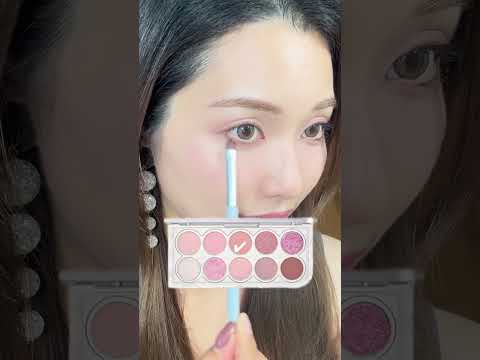 Korean idol makeup ♡ #makeuptutorial #pinkmakeup #kbeauty #韓国コスメ