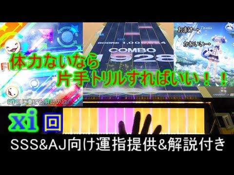 [チュウニズム] 羽日記10 体力ない人必見！バケモン運指！！　SSS向け運指提供&解説付き