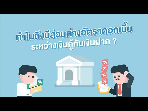 ทำไมอัตราดอกเบี้ยเงินกู้ถึงสูงกว่าอัตราดอกเบี้ยเงินฝาก ?