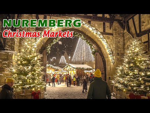 Nuremberg Night Christmas Market 2024 | Magical Holiday Lights & Festive Atmosphere