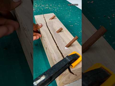 Wood Crack Repair #shorts