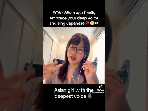 When you Embrace your DEEP VOICE FINALLY and SING JAPANESE 🇯🇵 😤 #deepvoice #singing