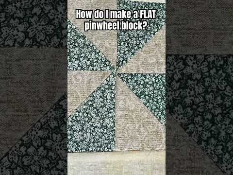 Trick for flat pinwheel block promo