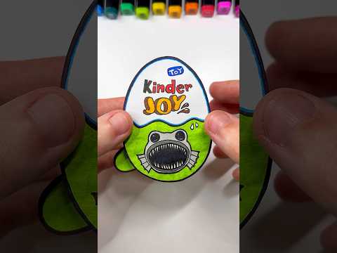 DIY Zoonomaly Monster Fish Kinder Joy | Paper Craft Ideas #shorts #papercraft