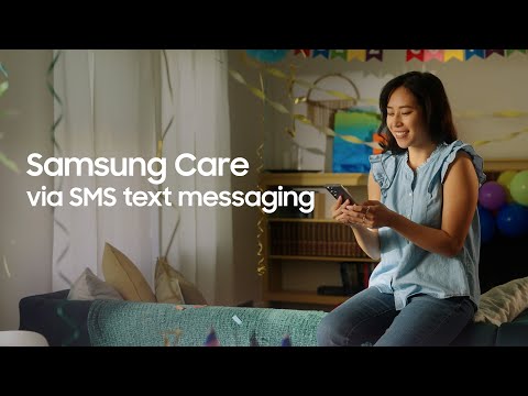 Samsung Care support via SMS text messaging