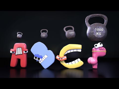 Alphabet lore VS 1000KG Weight experiment 😄