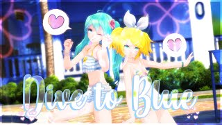 【MMD】-💦 Dive to Blue💦  - 「eDolls」 -  MUSIC VIDEO 4K HD 💧