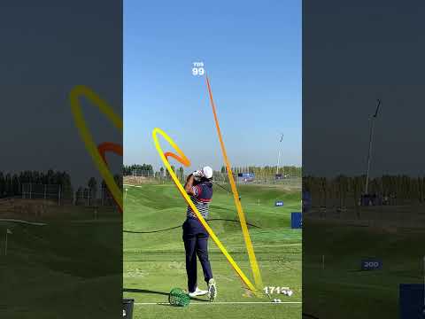 Tiger Woods golf swing on Shot Tracer app 🔥 #golf #golftechnique #golfshot #golfswing #tigerwoods