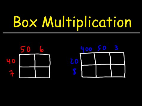 Box Method Multiplication - Basic Math