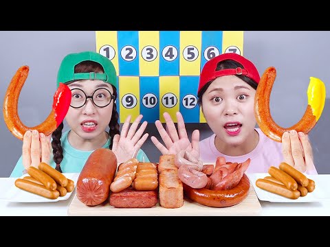 ความท้าทายซอสอาหารไส้กรอก DONA Mukbang