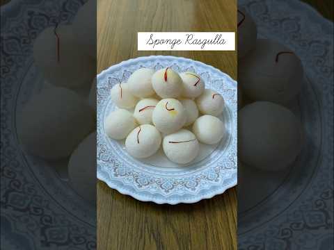 Easy Sponge Rasgulla Recipe#indiandessert #easyrecipe #homemade #summerreceipe #रसगुल्ला #shorts