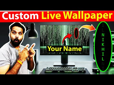 🛠️ How to Create a Matrix Rain Live Wallpaper with Your Name 🌟 #cyberpunk