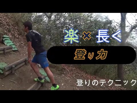 【効率の良い登り方】登山、トレイルランニング、階段、すべてに対応効率よく登ることで疲れにくくなるので、結果的にトラブル防止に繋がります。マラソンよりハードなトレイルランを効率よく行動する方法