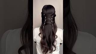 Cute easy hairstyles for medium, long hair 🤍✨ #hairstyles #hairtok #hair #explorepage #shorts