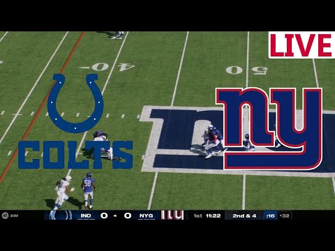 🔴 LIVE🔴Indianapolis Colts vs New York Giants /NFL SEASON /NFL WEEK 17/ Madden NFL 25