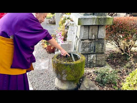 氷見つけたー！ってはしゃぐ住職がカワイイ寒い朝です