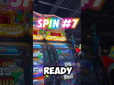 SPIN #7 Will We Win the Arcade Ticket Wheel Jackpot Today? #arcadegame #jackpot #win #spin