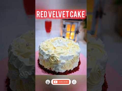 Red Velvet Cake Decorating | Huzaifa Fatima Vlogs #shorts #cake