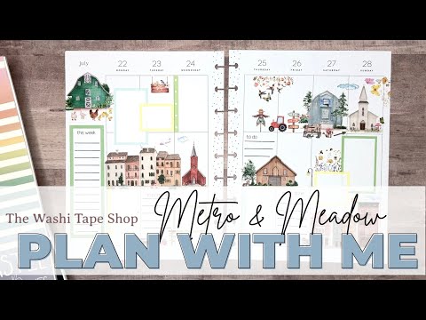 PLAN WITH ME | CLASSIC VERTICAL HAPPY PLANNER | WASHI TAPE SHOP METRO & MEADOW MOJO JOJO PLANS