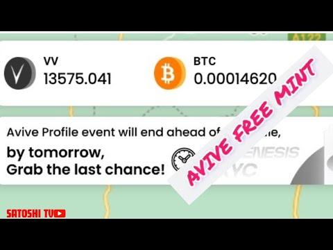 HOW TO MINT FREE AVIVE NFT IN 5 MINS/AVIVE LATEST EVENT/ENDS IN 24 HOURS/ #AVIVENFT #avivemining