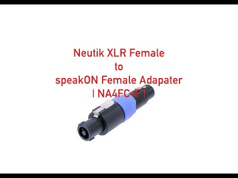 Neutrik XLR Female to speakON Female Adapter P#1198