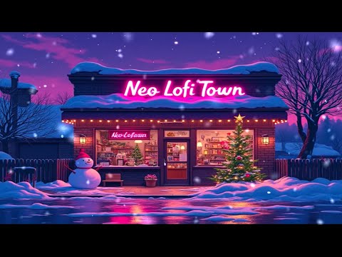 Cozy Christmas Coffee Shop ☕🎄❄️ – Lofi Hip Hop Beats with Snowy Holiday Ambience 🌨️✨🎶