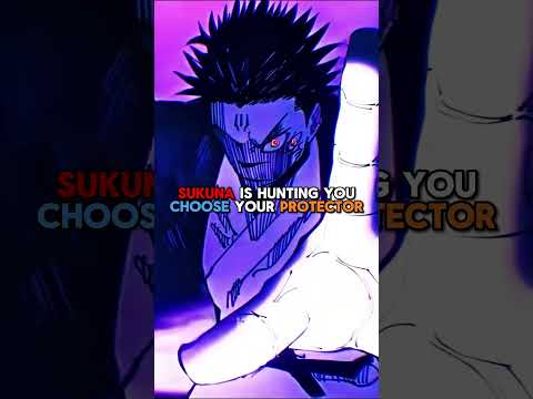 Sukuna Is Hunting You Choose Your Protector #anime #animeshorts #anime #jujutsukaisen #onepiece #dbz