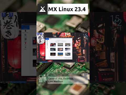 MX Linux 23.4 KDE Quick Overview #shorts