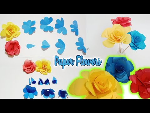 DIY Paper Flowers in 4 Easy Steps 🌺🌸🌹