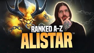 RANKED A-Z: ALISTAR! LEAGUE OF LEGENDS!