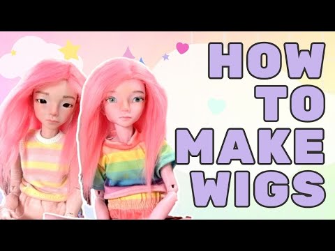 I learn How to make doll wigs from an expert! Making Wigs with Hopeful Creation