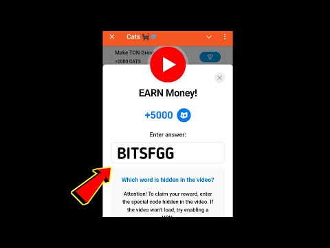 Earn Money! Cats Code | Earn Money cats video code today