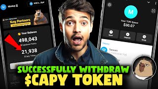 Capybara Meme Withdraw | Capybara Meme $capy Token Withdrawal | Capybara Meme Airdrop Listing Date