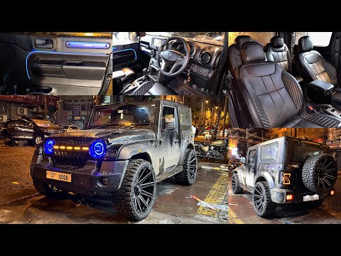 😱 Thar लाओ Wrangler ले जाओ - White Thar Modified 2024 | Mahindra Thar Modification 2024 | Thar 2024