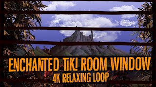 4K Disney ASMR Enchanted Tiki Room & Trader Sams Window Video 4 Hour Loop [Test Preview]