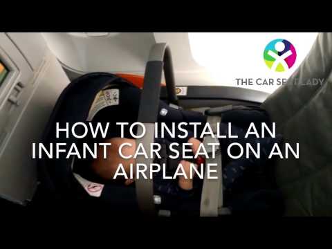 Install an Infant Car Seat on a Plane - The Car Seat Lady