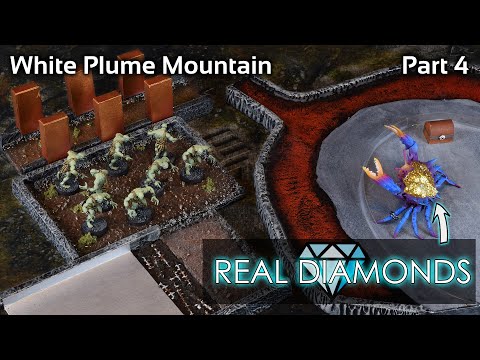 I used 💎REAL DIAMONDS💎 in a mini - Building White Plume Mountain for Dungeons & Dragons - Part 4