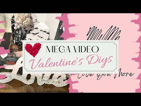 💗 VALENTINE'S DAY DECOR💗 EASY High End Dollar Tree Decor 💗THRIFT FLIPS 💗Shabby Chic Romantic DIYs 💗