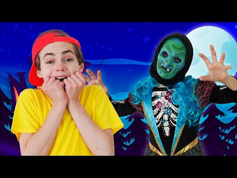 It's Halloween Night Story | Nick and Poli - Nursery Rhymes & Kids Song