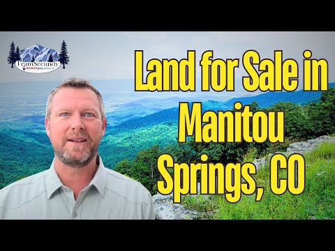 Land for Sale in Manitou Springs, CO | 300 Lower Vista Rd | Stunning Views in Upper Crystal Park