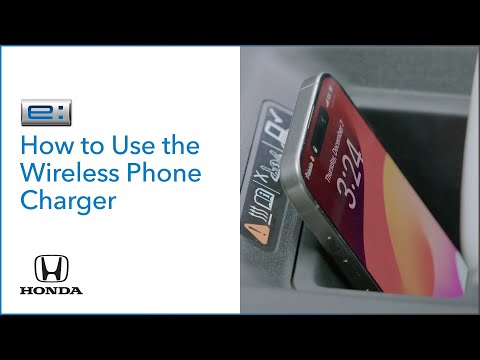 Honda Prologue I How to Use the Wireless Phone Charger