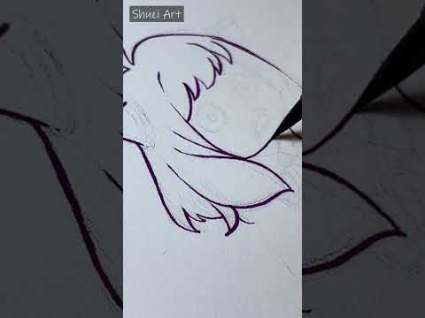 Drawing Anya's Weird Face 😆 | anime drawing #shorts