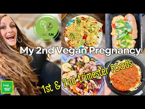 What I've Been Eating During My 2nd Vegan Pregnancy 🤰🏻🍝🍠🫐🍌🫚🍚