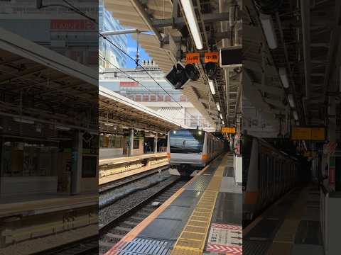 謎の回送電車が入線…中央快速電車新宿駅