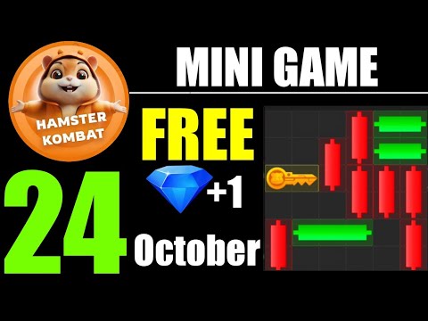 24 October 💎 Hamster kombat Mini-Game (Puzzle Solved) Slow Step by Step #minigame #hamsterkombat