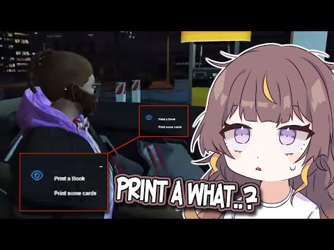 Anya tries to refuel her car, but is offered to print a book instead. [Hololive ID]