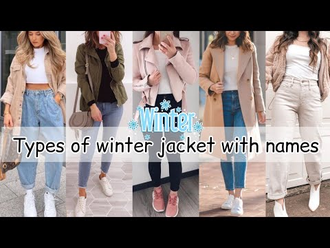 Different types of jacket with names for girls women/Winter jacket for girls women with names/Winter